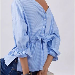 Anthropologie Button-Back Blouse